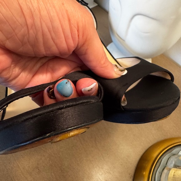 Jimmy Choo  satin Black  Heels - Picture 9 of 14